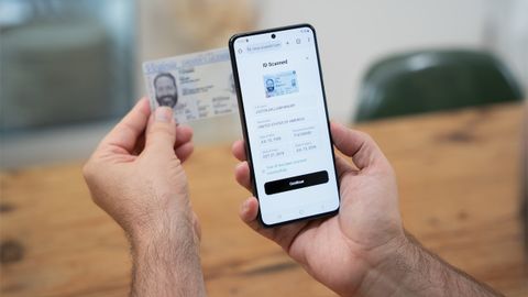 car rental scan drivers license mobile device