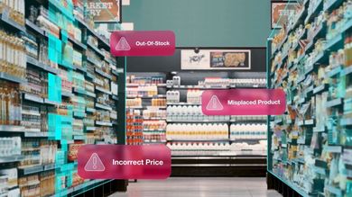 shelf scanning mobile device alerts shelfview