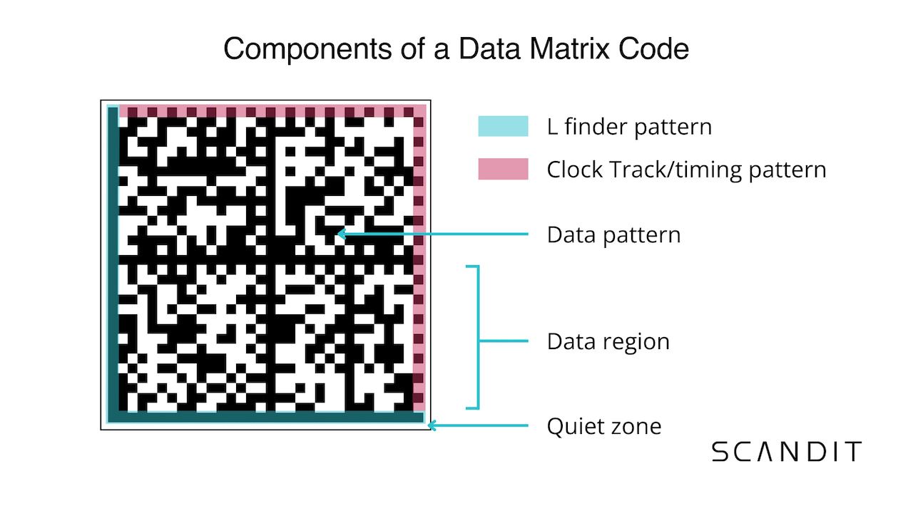 Components of a data matrix code