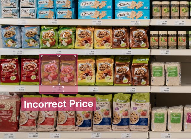 incorrect price below shelf mobile scanning shelfview